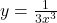 y=\frac {1}{3 x^3}