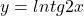 y=  ln⁡tg⁡2x