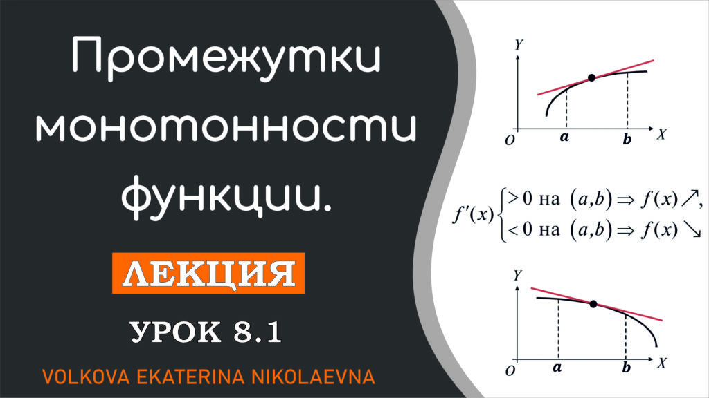 Read more about the article Промежутки монотонности функции. Урок 8.1.