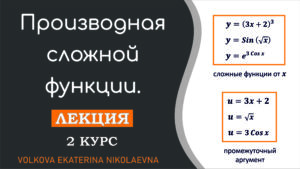 Read more about the article Производная сложной функции. Лекция. 2 курс. Техникум, колледж.